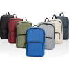 a group of backpacks in different colors