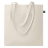 a white bag with a handle