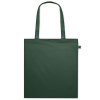 a green bag with a handle