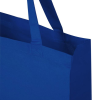 a blue bag with handles