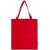 a red bag with a handle