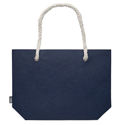 Additional Image 3 - a blue bag with white handles