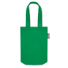 a green bag with a handle