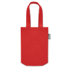 a red bag with a handle