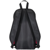 a black backpack with straps