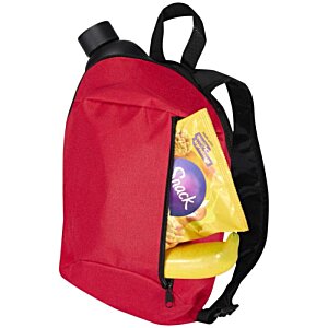 Additional Image 1 - a red backpack with a black strap