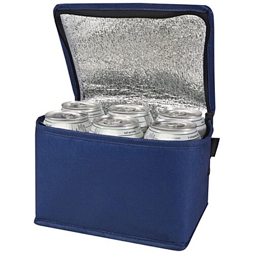 Additional Image 5 - a blue cooler box with silver foil inside