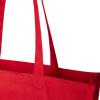 a red bag with handles