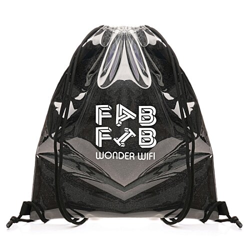 Additional Image 2 - a black backpack with white and grey designs