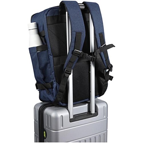 Additional Image 3 - a blue and black backpack on top of a white suitcase