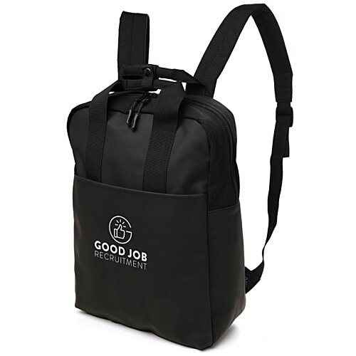 Additional Image 1 - a black backpack with straps