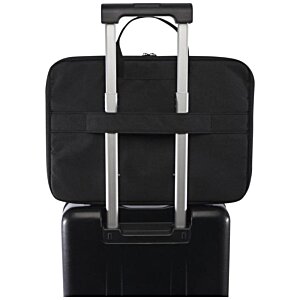 Additional Image 4 - a black suitcase with silver handles
