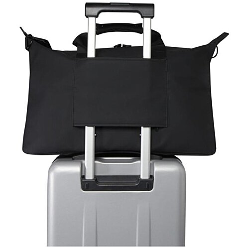 Additional Image 3 - a black bag on a grey suitcase