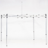 a metal structure with poles