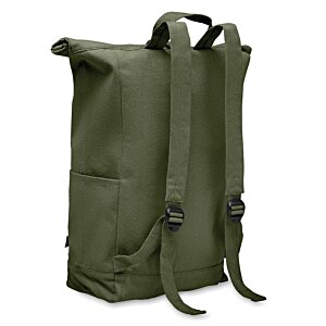 Additional Image 2 - a green backpack with straps