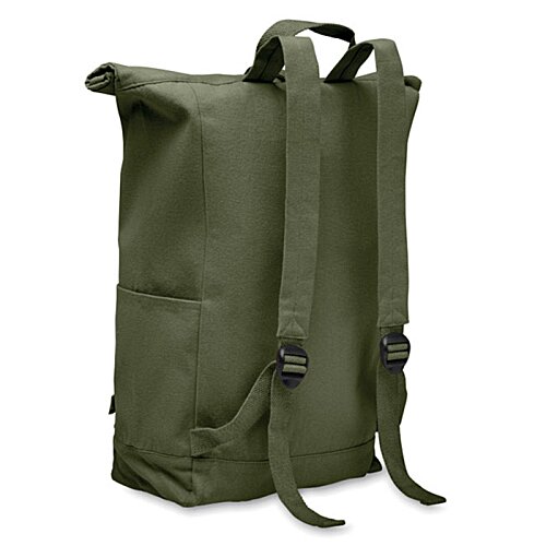 Additional Image 2 - a green backpack with straps