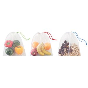 Additional Image 2 - a group of plastic bags with colorful ribbons