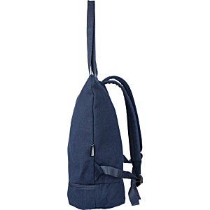 Additional Image 1 - a blue backpack with a long strap