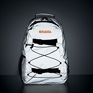 Additional Image 6 - a white backpack with black straps