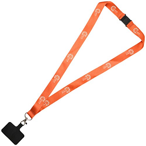20mm RPET Lanyard with Mobile Phone Attachment Image 1 of 3
