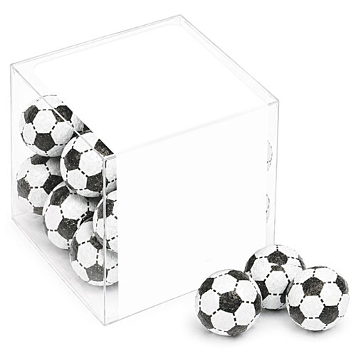 Additional Image 1 - a white cube with black and white balls in it