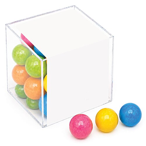 Additional Image 1 - a white cube with colorful balls in it