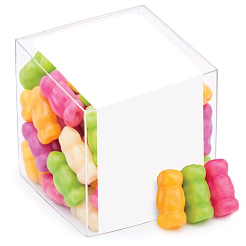 Additional Image 1 - a white cube with colorful candies