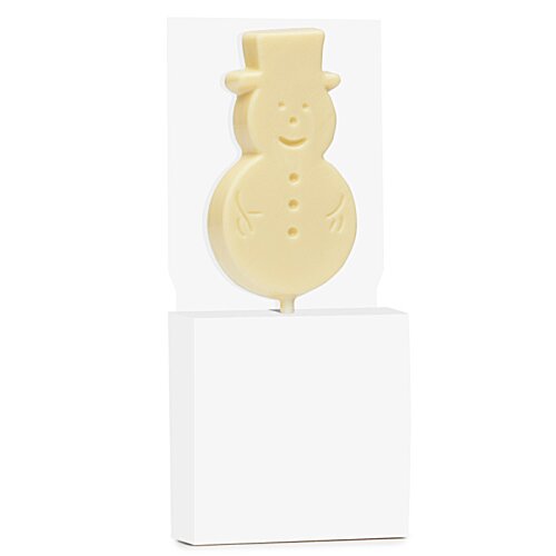 Additional Image 1 - a white square with a snowman on it