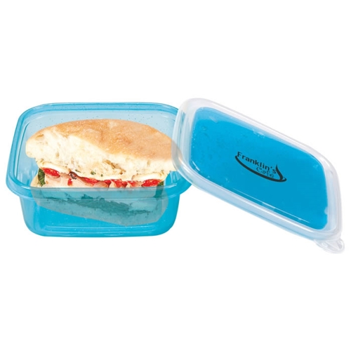 Additional Image 1 - a blue plastic container with a lid open