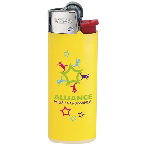 Additional Image 2 - a yellow lighter with a yellow design