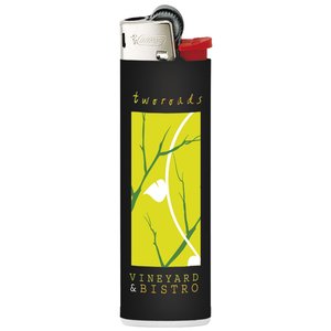 Additional Image 6 - a black lighter with a yellow label