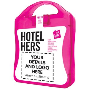 Additional Image 5 - a pink and white hotel bag