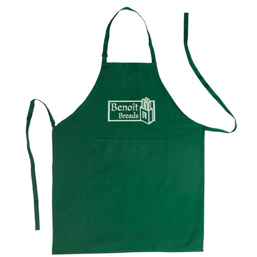 Additional Image 6 - a green apron with a white logo