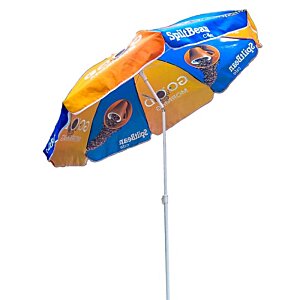 Additional Image 12 - a blue and yellow beach umbrella