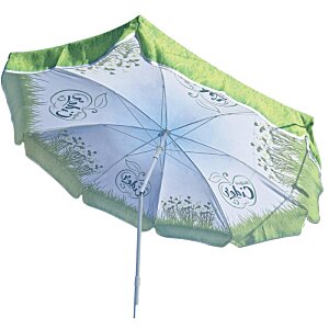 Additional Image 8 - a white and green umbrella