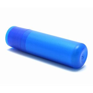 Additional Image 9 - a blue cylindrical object with a blue cap