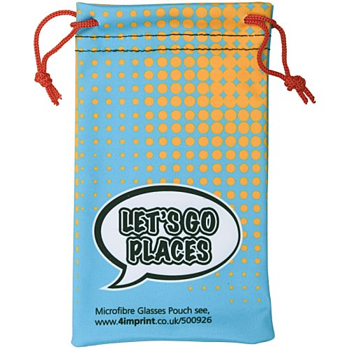 Additional Image 1 - a blue and yellow bag with red string