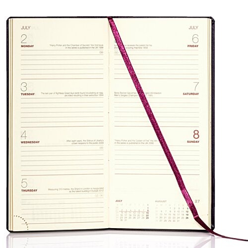 Additional Image 1 - a calendar with a red ribbon