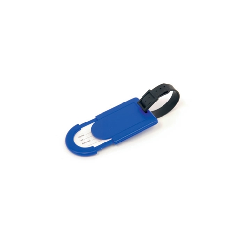 Additional Image 1 - a blue keychain with a black rubber band