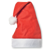 a red and white santa hat