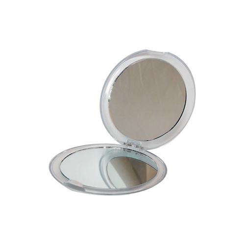 Additional Image 1 - a small round mirror with a white cover
