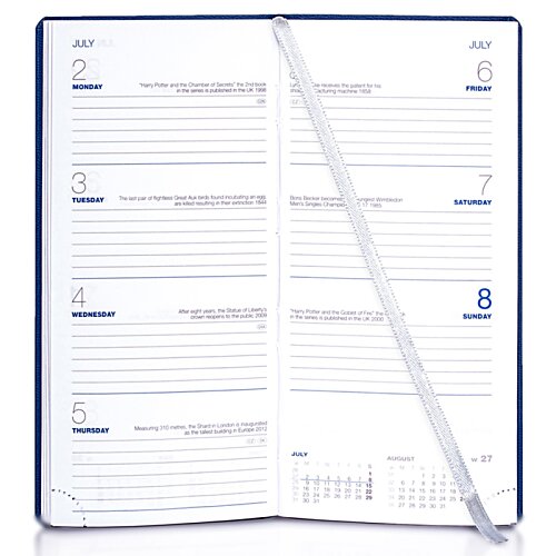 Additional Image 1 - a white calendar with blue text