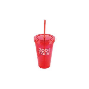 Additional Image 1 - a red cup with a straw