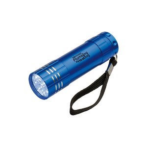 Additional Image 3 - a blue flashlight with a strap