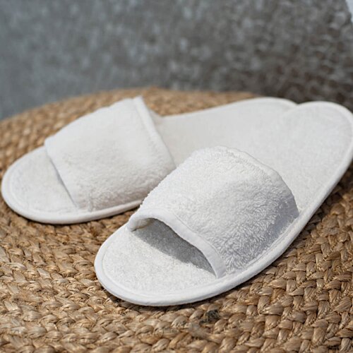 Additional Image 1 - a pair of white slippers