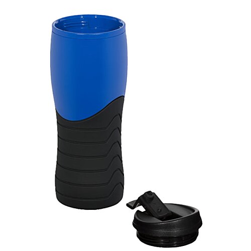 Additional Image 1 - a blue and black tumbler