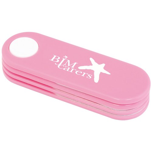 Additional Image 1 - a pink penknife with a white star on it