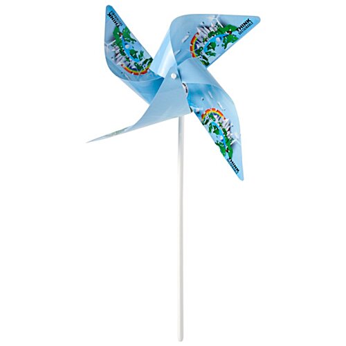 Additional Image 1 - a blue pinwheel on a white background