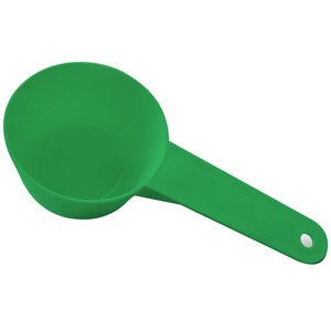 Additional Image 4 - a green plastic spoon with a handle