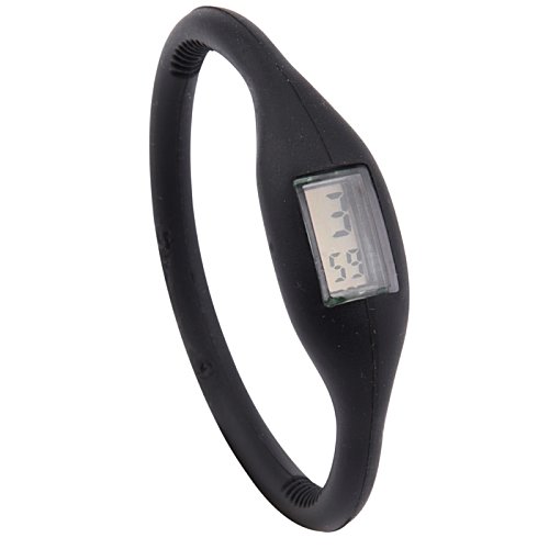 Additional Image 11 - a black wristband with a silver logo